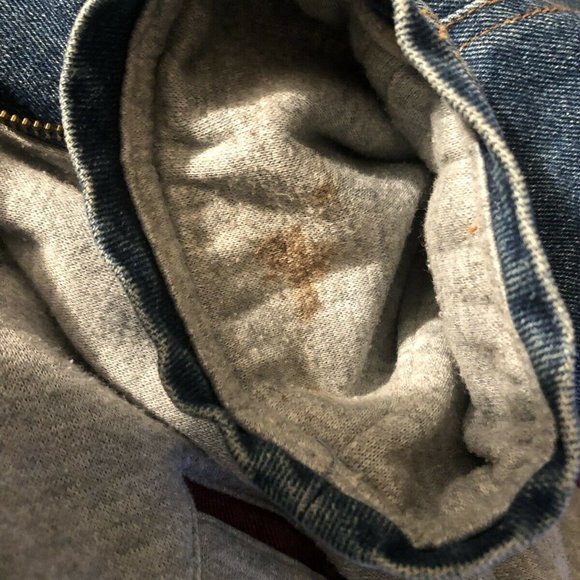 Vtg 80's 90's Oversized Denim Jacket Reversible Coat Heavy CURRENT SEEN Women's - Picture 8 of 8